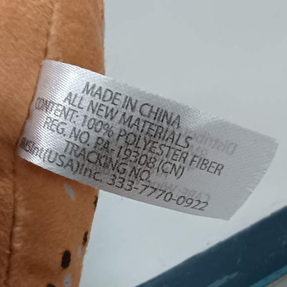 Five below fancy french bread Bagel with mustache plush - Picture 4 of 13